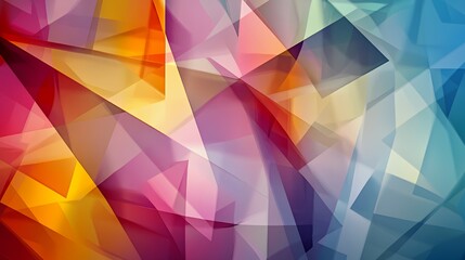 Obraz premium Abstract Colorful Geometric Shapes Intersect