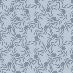 Beautiful pattern with flowers and leaf