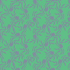 Beautiful pattern with flowers and leaf