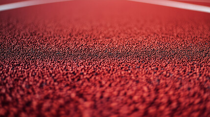 Close-Up of Red Running Track Surface