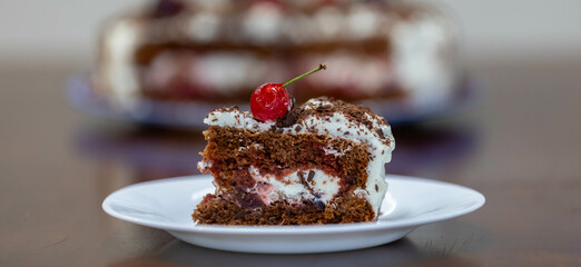 The most traditional rustic black forest pie