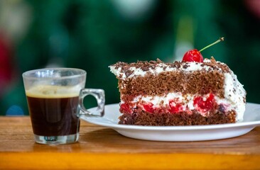 The most traditional rustic black forest pie