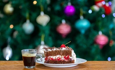 The most traditional rustic black forest pie