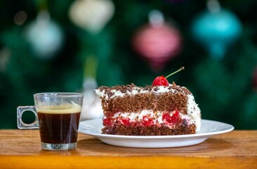 The most traditional rustic black forest pie
