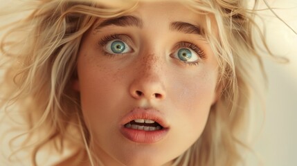 A creative portrayal of a woman's dual nature with both blonde and brunette features.