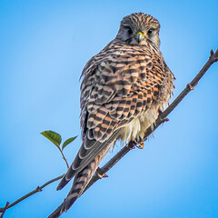 Perched Kestrel