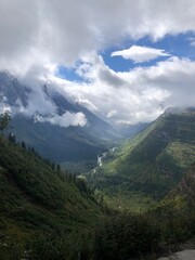 Glacier National Park view from the Going to the Sun Road