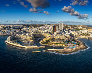 Aerial photo from St Julian's, Malta