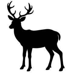 Deer Icon Silhouette Design for Wildlife and Nature Logos and Illustrations