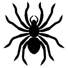 Minimalist Spider Silhouette Design Online