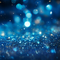 Fototapeta premium blue background with sparkles, 