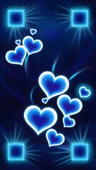 background with hearts