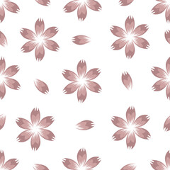 Beautiful pattern with flowers and leaf. Floral vector illustration.