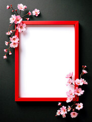 2025 Happy new year blank  photo frame