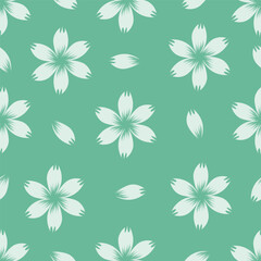 Beautiful pattern with flowers and leaf. Floral vector illustration.
