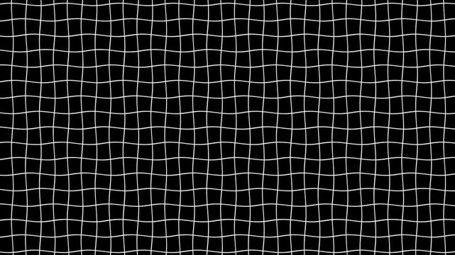 black wavy grid animation background. Grid motion backdrop
