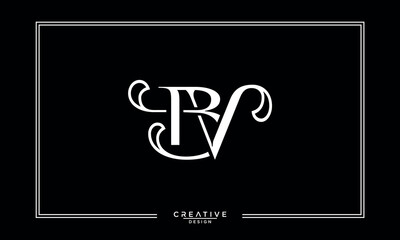 BV, VB, B, V, Abstract letters Logo Monogram