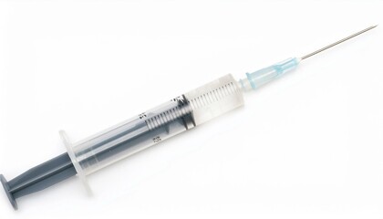 Fototapeta premium Injection needle isolated on a white background