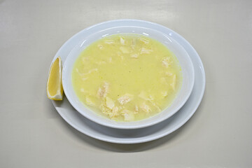 Turkish Traditional Tripe Soup. Iskembe, damar , curuk , beyran, ayak paca, kelle paca corbasi. Dil, beyin corbasi.