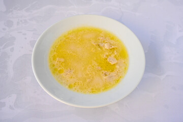 Turkish Traditional Tripe Soup. Iskembe, damar , curuk , beyran, ayak paca, kelle paca corbasi. Dil, beyin corbasi.