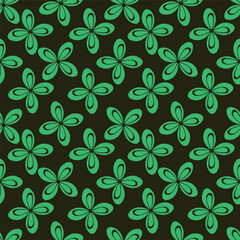 Beautiful pattern with flowers and leaf. Floral vector illustration.