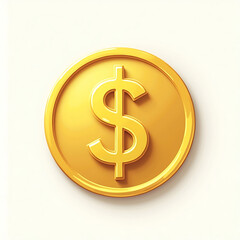 Obraz premium golden dollar sign