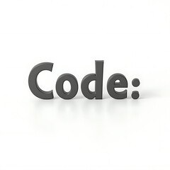 3D Word Code for Programming and Technolog