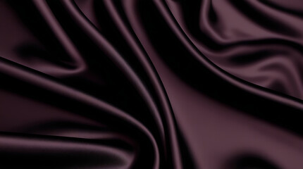 Fototapeta premium Black dark gray purple burgundy red background. Silk satin fabric. Luxury elegant beauty premium rich. Shiny glitter shimmer silky. Drapery fold crease. Christmas birthday Valentine romance festival