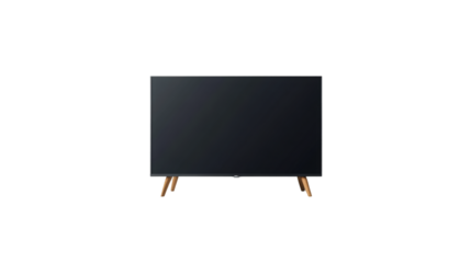 Realistic TV screen mockup featuring empty display, ideal for presenting digital content or media designs