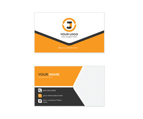 double sided Modern and simple business card template design