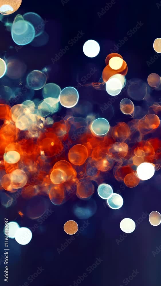 Aufkleber Colorful Bokeh Lights Dance in a Mesmerizing Display at a Vibrant Evening Gathering