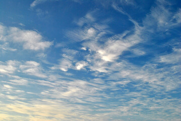 blue sky with clouds
