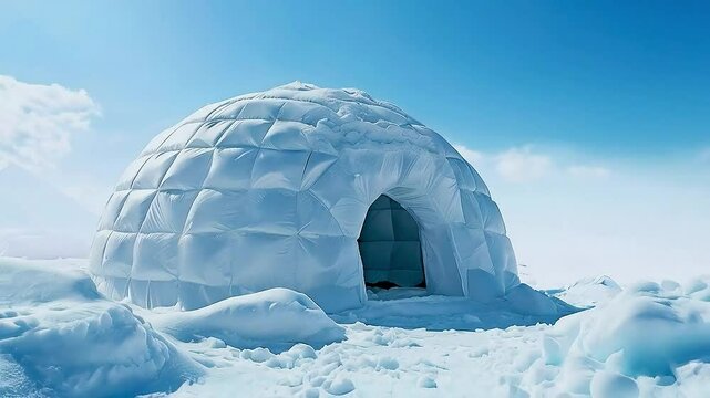 an igloo  in  than igloo  in  the snowe snow
