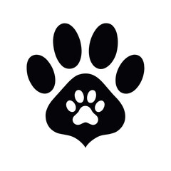 Paw Prints. Logo. Vector Illustration. Isolated vector Illustration.