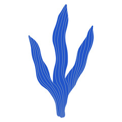 abstract blue seaweed