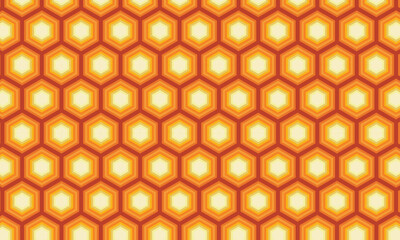 Abstract geometric seamless pattern design, hexagons. Modern and creative pattern design