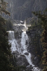 waterfall hike tall photo