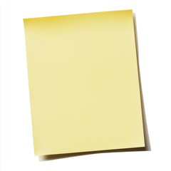 Fototapeta premium A blank yellow sticky note ready for thoughts and reminders.