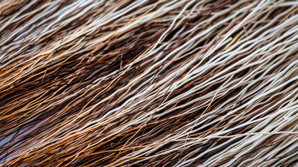 Macrophotography of loose moose hair