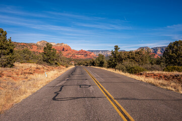 Mountain views at Red Rock State Park near Sedona, Arizona.