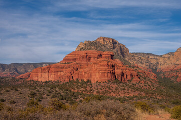 Fototapeta premium Views of Bear Mountain near Sedona, Arizona.