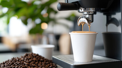 Flagship, A vibrant image of a flagship espresso machine showcasing its modern design and functionality, perfect for coffee enthusiasts and commercial use.