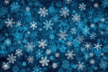 Vector snowflake icons: Blue snowflake with a winter motif, minimalistic and elegant.