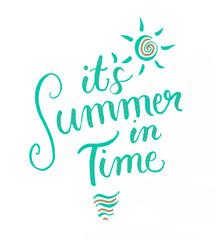 Summer lettering