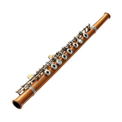 Naklejka premium Flute on white or transparent background