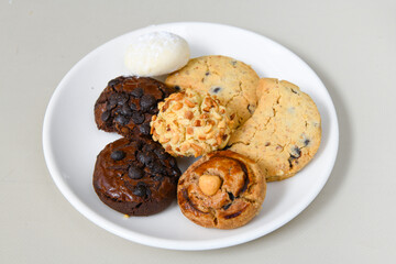 Turkish homemade sweet and savory cookies .Tatli tuzlu kurabiye. Kuru pasta