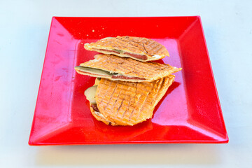 Turkish karisik atom kare  tost ( kasarli bazlama tost) . Sucuklu, Kasarli,  cheddarli, kavurmali...