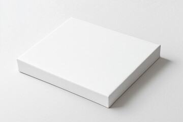 Fototapeta premium White horizontal canvas mockup