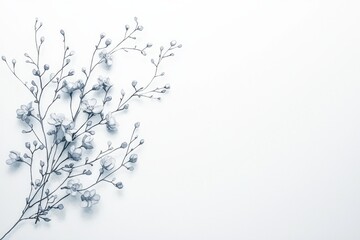 Fototapeta premium Event planner coordinating floral details meticulously for elegant celebrations in minimalist settings