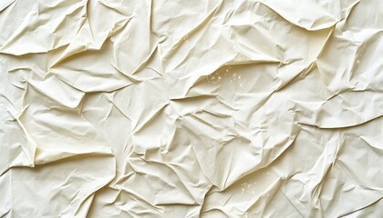 Obraz premium Crumpled Parchment Texture Detailed Background With Artistic Wrinkled Paper Effect, Full Frame